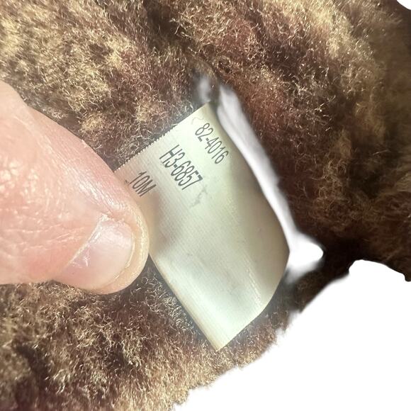 Cabela’s Brown Suede Shearling Boots Sz 10 Women’s Fur Lined Winter Ankle Boots - Picture 8 of 11